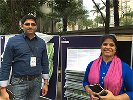 Ar.Sushma Jeyakumar and Ar.Jeyakumar receiving the prestigious ISOLA National Design Award 2015.