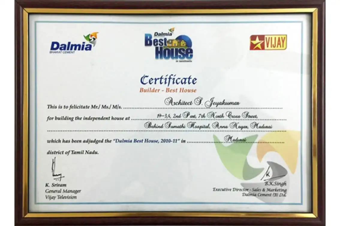 Dalmia Cements & Star Vijay TV recognition cover