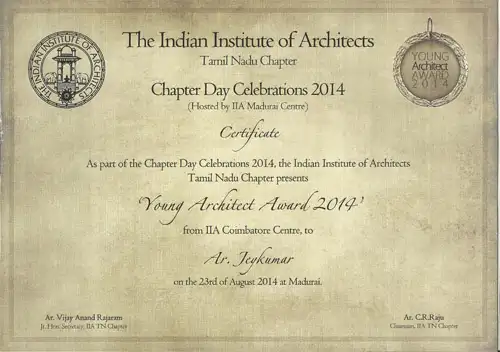 Young Architect Award recognition cover